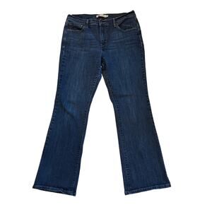 Levis 515 Jeans Womens Size 14 Blue Bootcut Dark Wash Stretch Western Cowgirl
